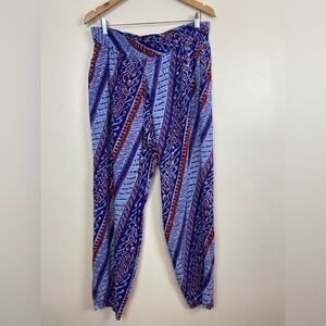 VINTAGE ABSOLUTELY NO! JEANS Colorful Geometric Patterned HIPPIE Boho Pants